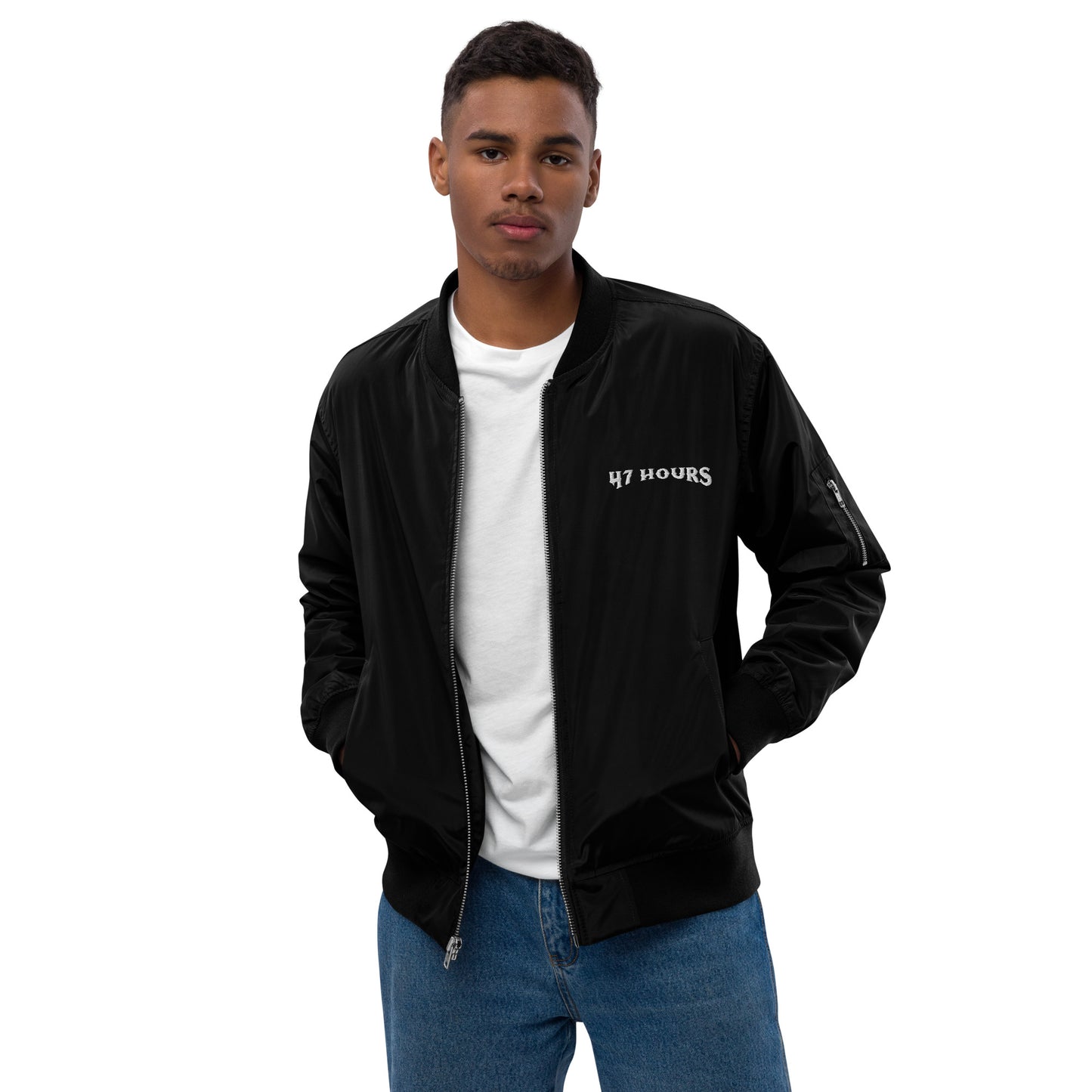 Bomber jacket (lettering)