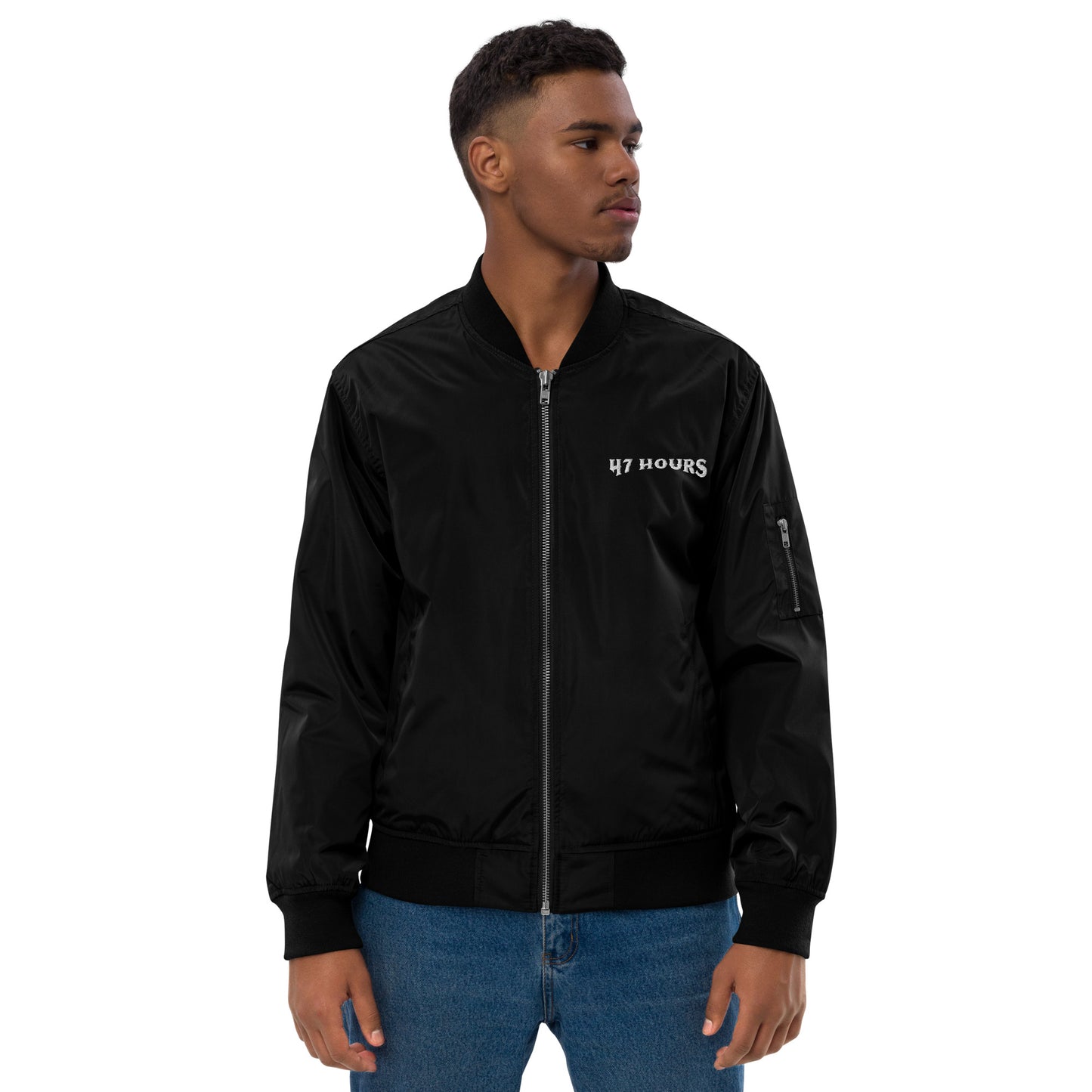 Bomber jacket (lettering)