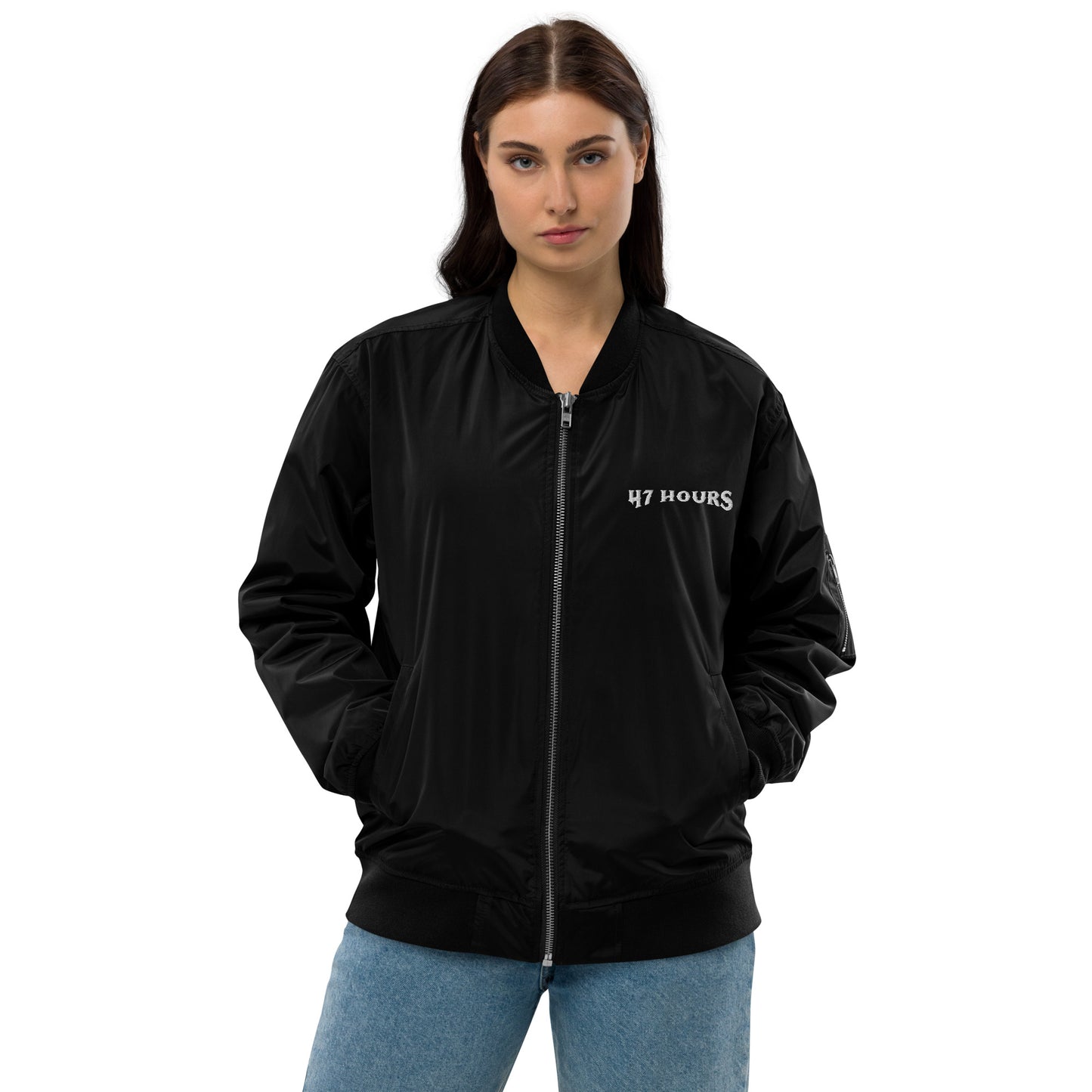 Bomber jacket (lettering)