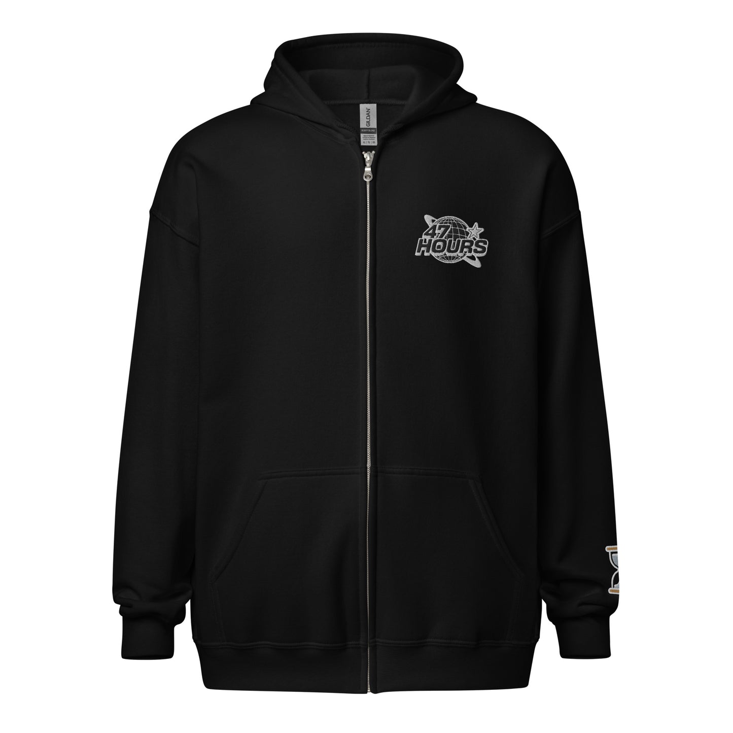 Oversize Zip Hoodie (Black)