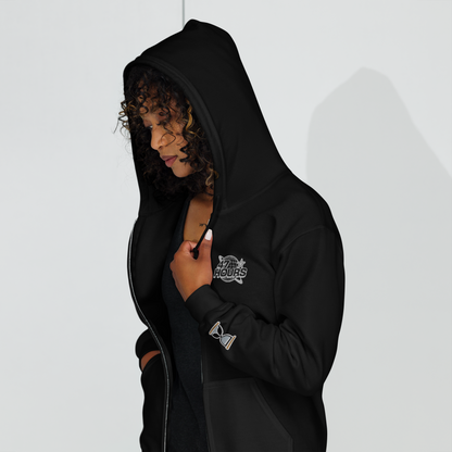 Oversize Zip Hoodie (Black)