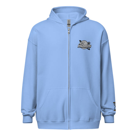 Oversize Zip Hoodie (Baby Blue)