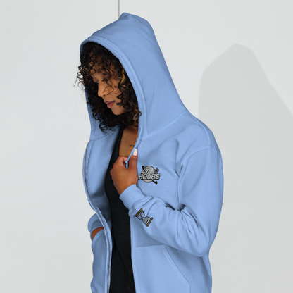 Oversize Zip Hoodie (Baby Blue)