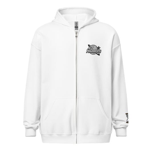 Oversize Zip Hoodie (White)