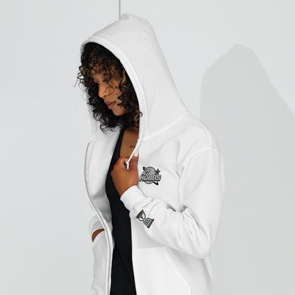 Oversize Zip Hoodie (White)